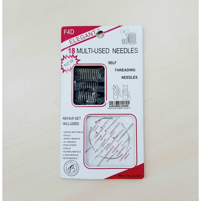 

Jarum Jahit Tangan F4D Multi-Used Needles