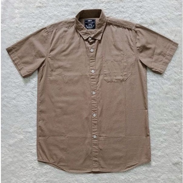 Unpossed Kemeja Pendek Brown 495