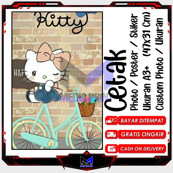 

Cetak Photo Poster Stiker Hello Kitu My Melody Kuromi Kucing lucu Helo Kity Hiasan dinding kartun anime Artpaper anak belajar Custom Ukuran A3+ A4 A5 A6 Edisi-4