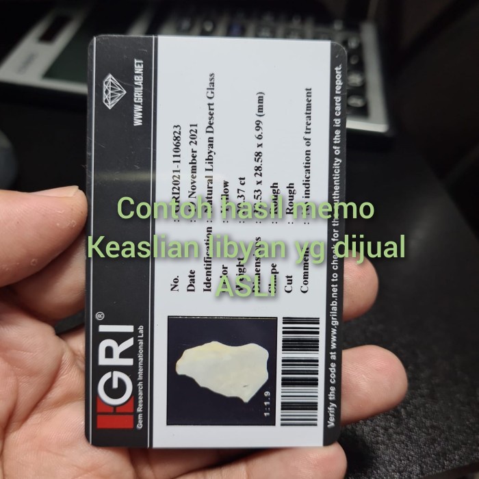 [Baru] Batu Libyan Desert Tektite Top Grade Berkualitas