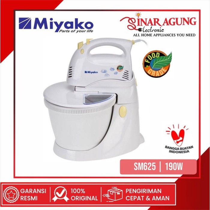 [New Ori] Miyako Mixer Sm625 / Sm 625 / Sm-625 Stand Mixer Garansi Resmi Limited