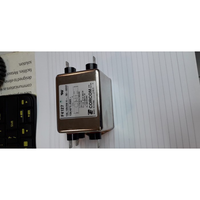 [New] F4127 Corcom Noise/Emi Filter Max 12A 250V Terbatas