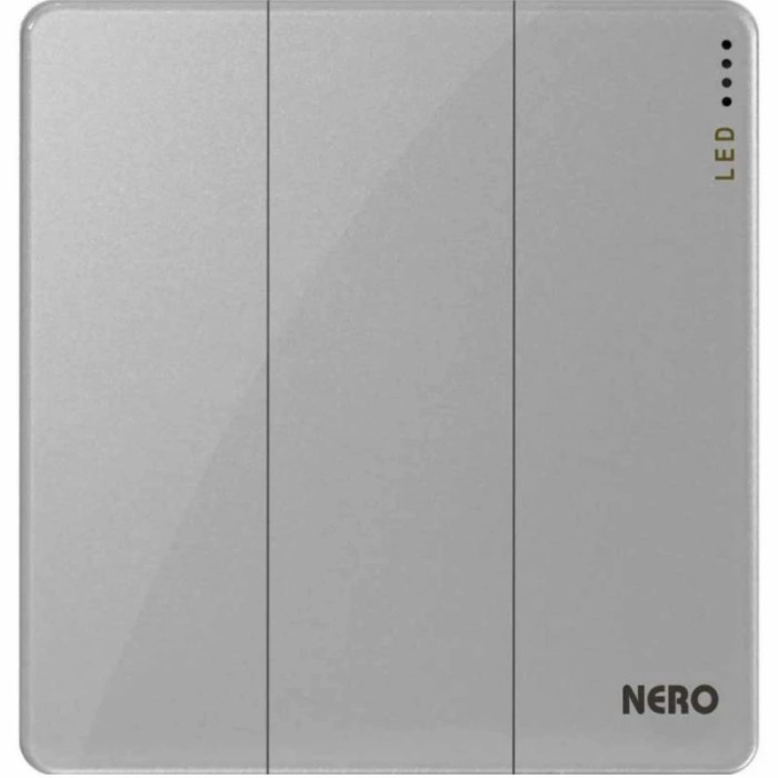 [New] Preciosa I91631-Grey Saklar Triple Indikator Led Nero Berkualitas