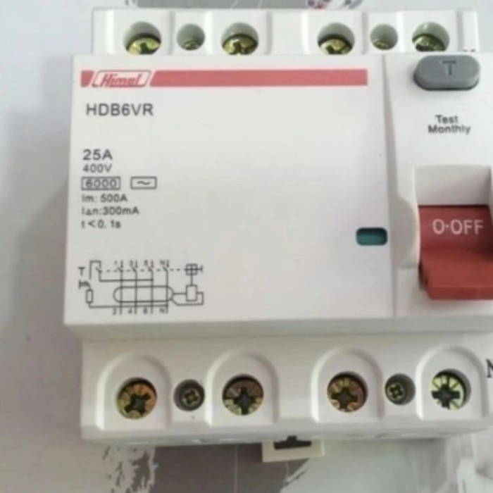 [New] Rccb / Elcb 30Ma 3PN 40 Ampere Himel Hdb6Vr440Sc Terbatas