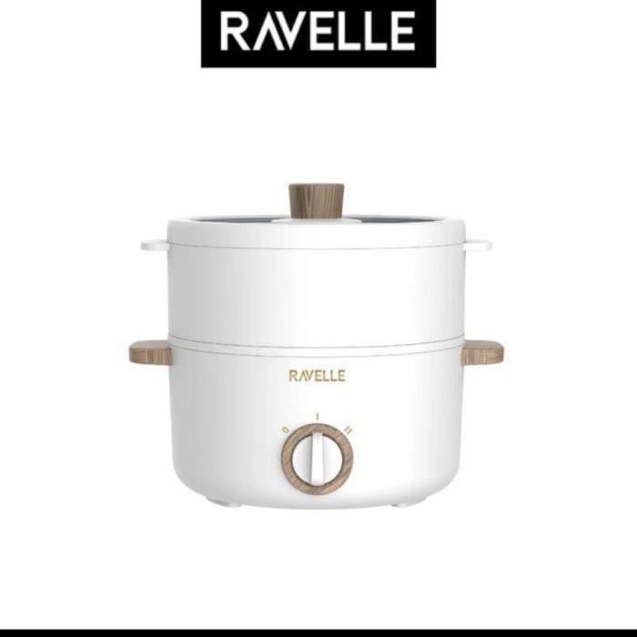 [Ori] Panci Steamer Ravelle Multi Cooker 2.5L Kukusan Listrik Rmc25A Terbaru