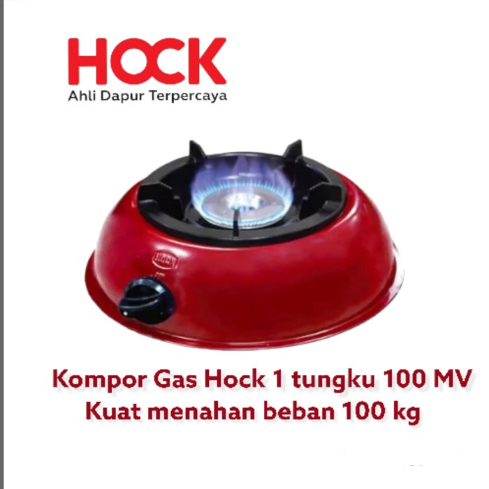 [Ori] Kompor Gas Hock 1 Tungku Mutiara Silver 100 Mv Terbaru