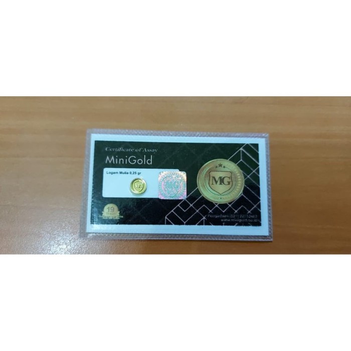 [Original] Emas Mini Gold Logam Mulia Minigold 0.25Gr 0.25 Gr Limited