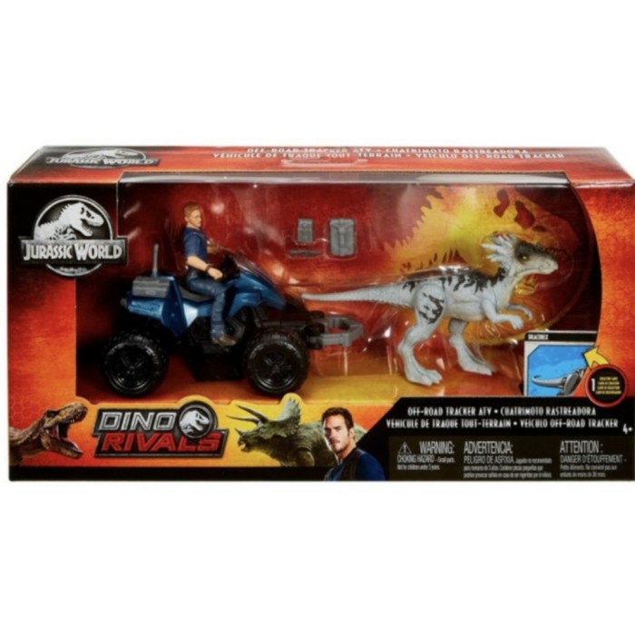 ✅COD Jurasic World Mattel - Off Road Treacker Atv Set Terbatas