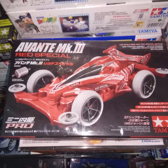 ✅COD Tamiya Mini 4Wd Avante Mkiii Red Special Terbaru