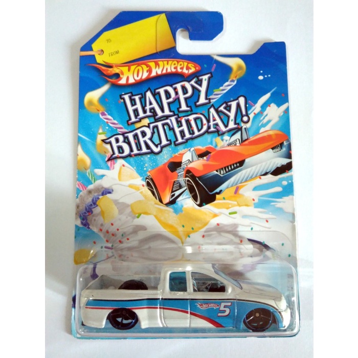 ✅COD Hotwheels Nissan Titan Happy Birth Day Limited