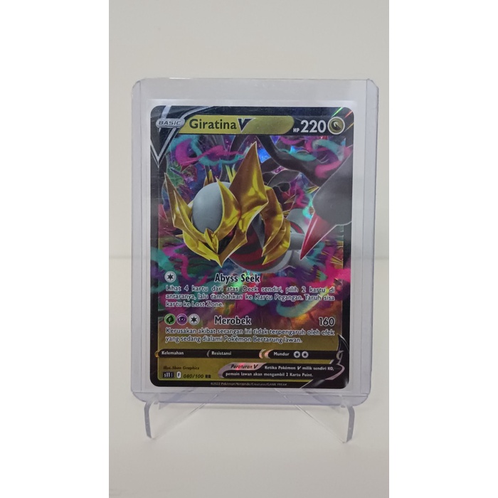 ✅COD Giratina V Rr 080/100 S11 Neraka Sirna Pokemon Indonesia Diskon