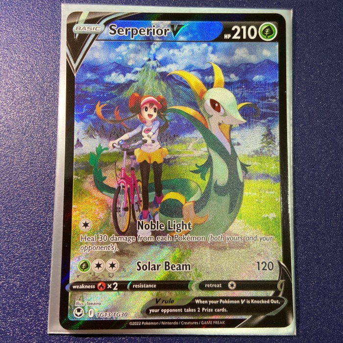 ✅COD Kartu Pokemon Tcg En English Swsh Silver Tempest Serperior V Csr Tg Terbaru