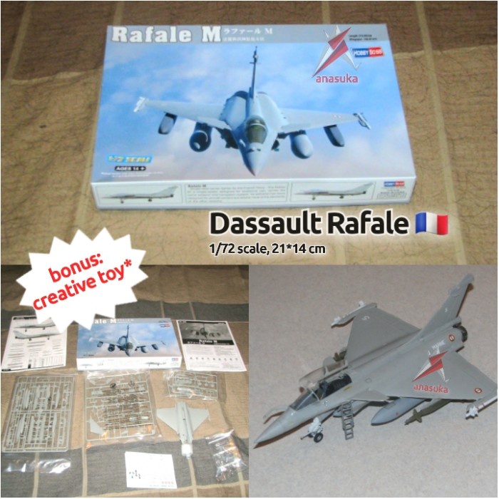 ✅COD Dassault Rafale Pesawat Model Kit Miniatur Puzzle Diy Diskon