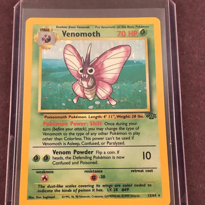 ✅COD Kartu Pokemon - Venomoth Jungle Berkualitas