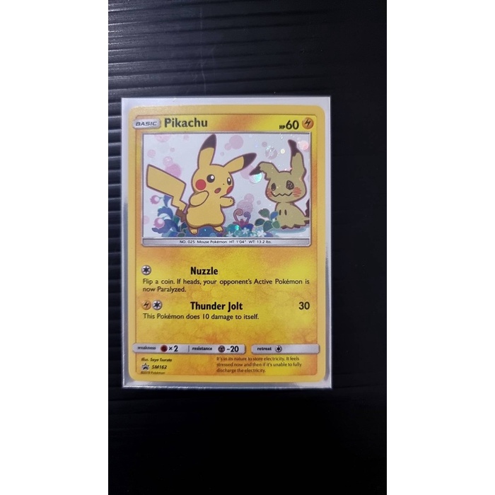 ✅COD Pikachu - Sm162 - Holo Promo Pokemon Sun  Moon Promos Limited