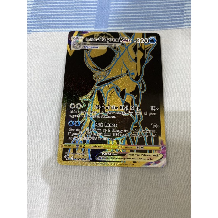 ✅COD Ice Rider Calyrex Vmax Secret Rare Tg29/Tg30 Astral Radiance Berkualitas