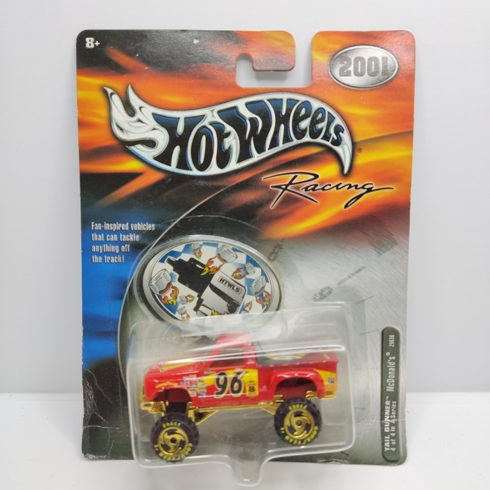 ✅COD Kym - Hot Wheels Racing Nascar 2001 Tail Gunner Mcdonald'S Limited