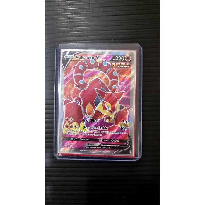 ✅COD Volcanion V - 162/198 - Full Art Ultra Rare Sword  Shield Chilling Re Limited