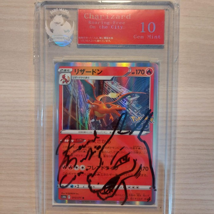 ✅COD Pokemon Charizard Mafia Grading Gem Mint 10 Holo Charizard Japan Terbaru