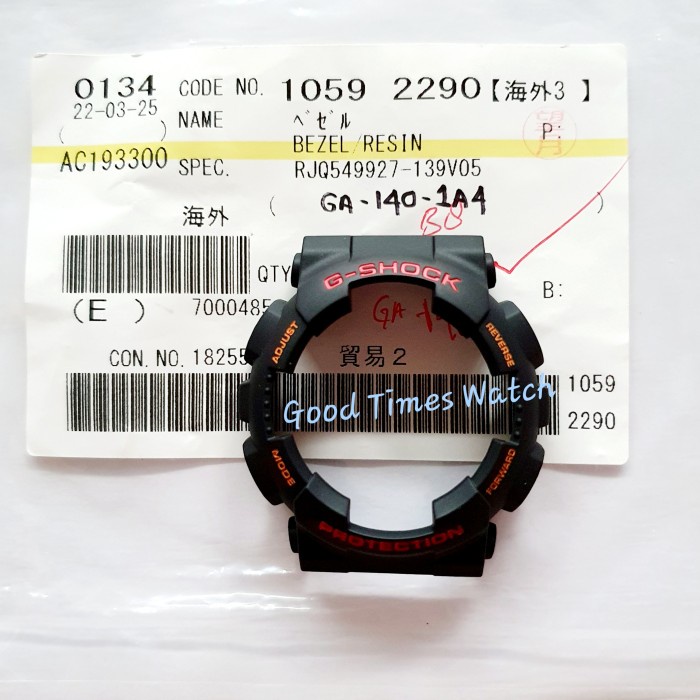 ✅New Ori Bezel G-Shock Ga-140-1A4 Ga 140 Fit Ga 100 Ga 110 Casio Original Terbatas