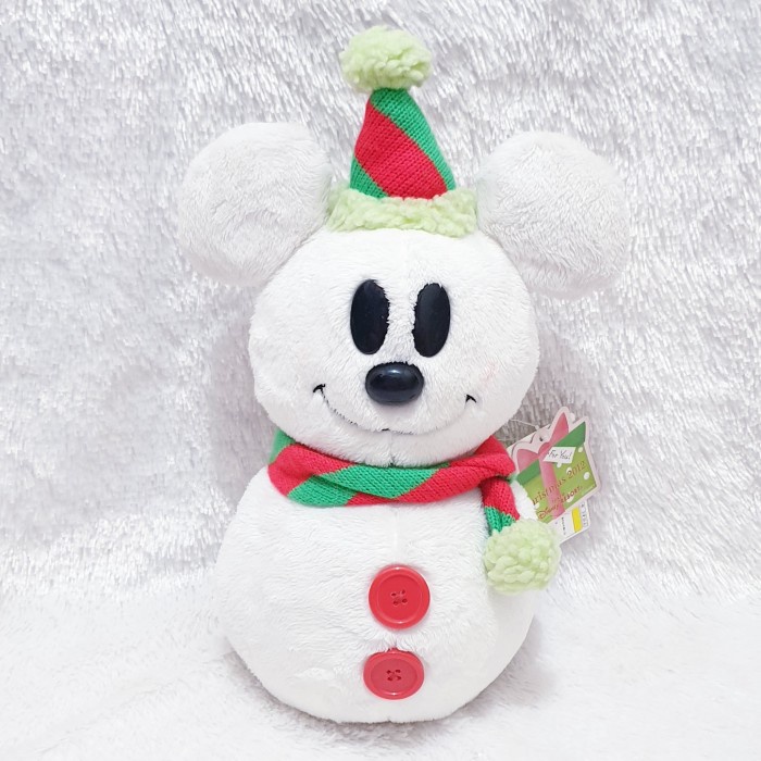 ✅New Tokyo Disney Resort Snowman Mickey Christmas 2012 Plush Original Diskon