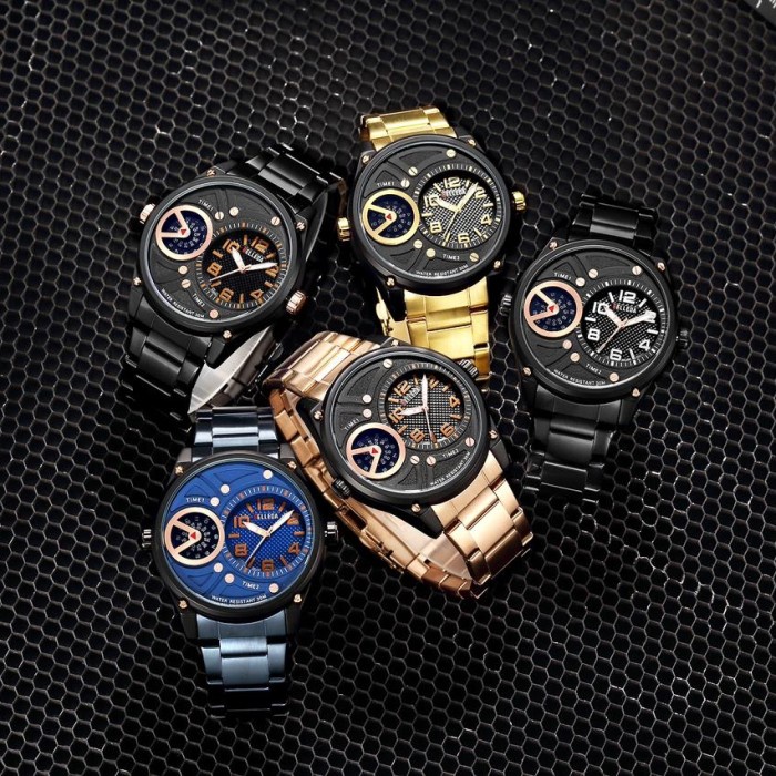 ✅New Ori Jam Tangan Pria Belleda 9008 Original Double Time Diskon