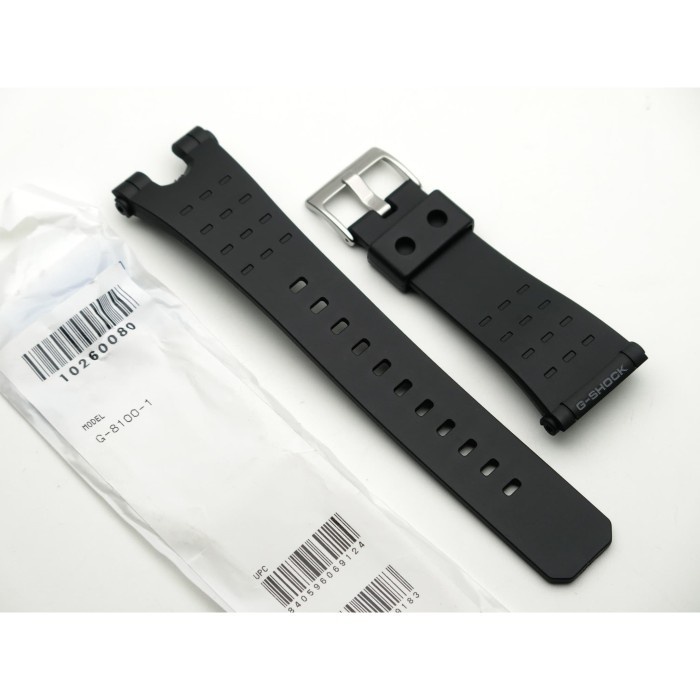 ✅New Ori Tali Strap Casio G-Shock G-8100-1A Original Atau G-8100 Hitam Diskon