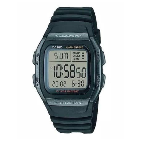 ✅New Ori Casio Original Pria W-96H-1Bvdf Rubber Strap Berkualitas