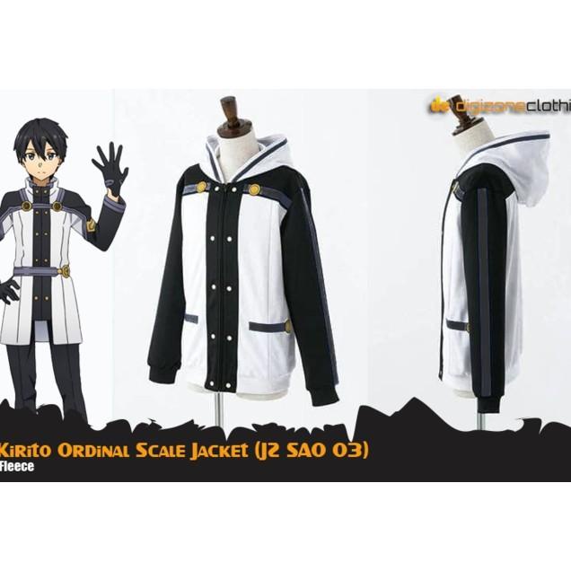 Jaket Pria Hoodie Distro Anime Sword Art Online Kirito Ordinal Scale -