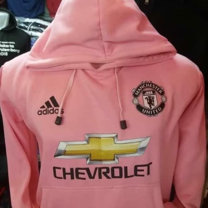Jacket Hoodie Adidas Mu Chevrolet Pink