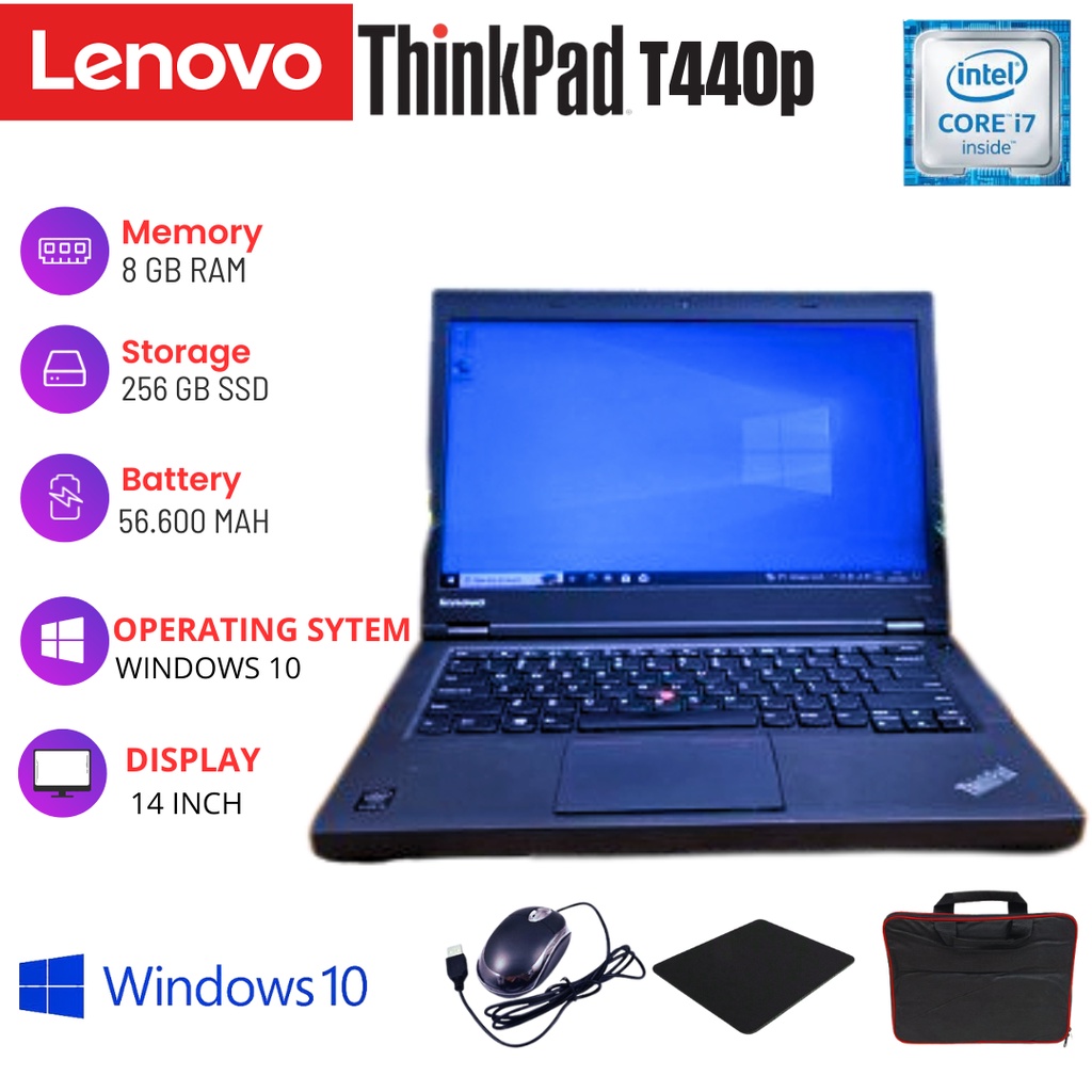 LAPTOP LENOVO THINKPAD T440/T440P/T420/T420S/T430/T440S SECOND GARANSI 100%