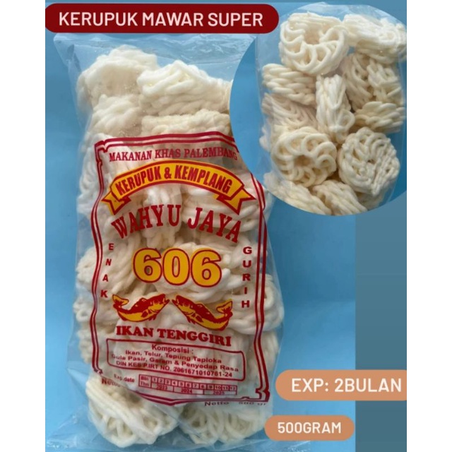 

KERUPUK MAWAR SUPER 500GRAM IKAN TENGGIRI