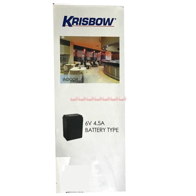 Krisbow Rechargeable Led Emergency Lamp Lampu Darurat Led