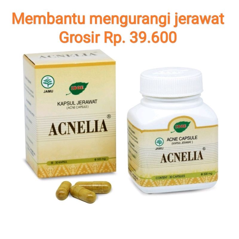 

Jamu IBOE 1 botol Acnelia (Atasi Jerawat, Radang Jerawat, Skincare) 30 kapsul