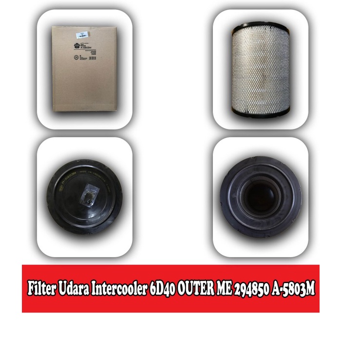 [COD] Filter Udara Intercooler 6D40 Outer Me 294850 A-5803M Sakura 12712 Berkualitas