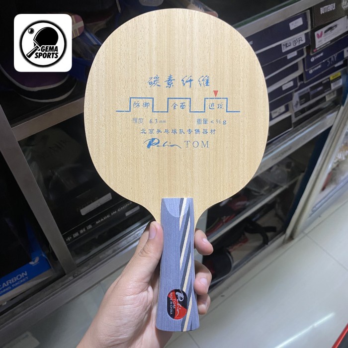 [COD] Kayu Bet Pingpong Tenis Meja Palio Tom 4 Carbon Original Terbaru