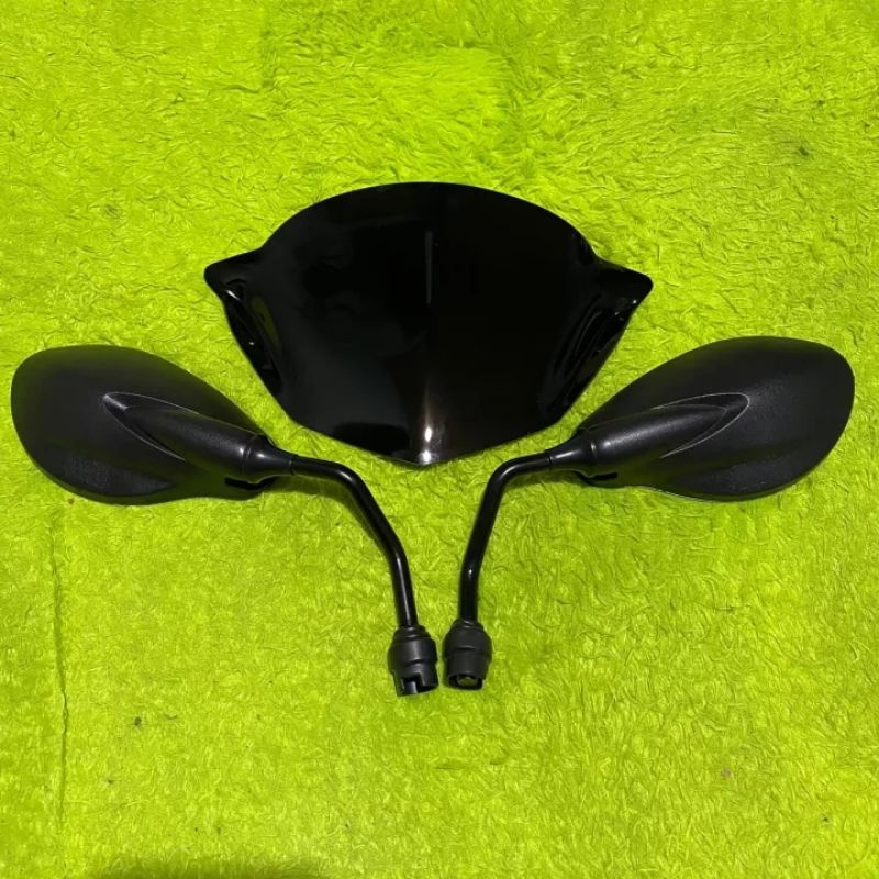 Unik Paket Visor Beat Karbu Plus Kaca Spion X1 Pnp Beat Karbu