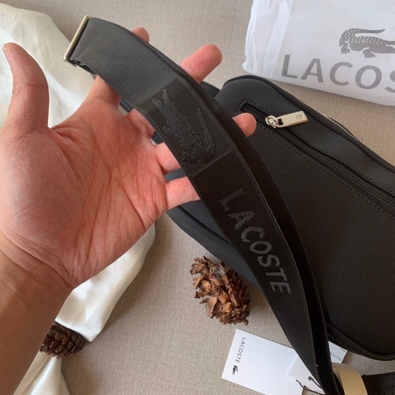 [COOL STYLE] TAS LACOSTE NILON BODYBAG PRIA IMPORT SLINGBAG PREMIUM AAA QUALITY