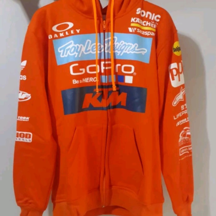 [COD] Jaket Hoddie Tld Ktm Gopro Orange Diskon