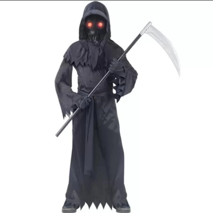 [COD] Baju Jubah Hitam Malaikat Maut  The Grim Reaper Cape Costume Cosplay Diskon