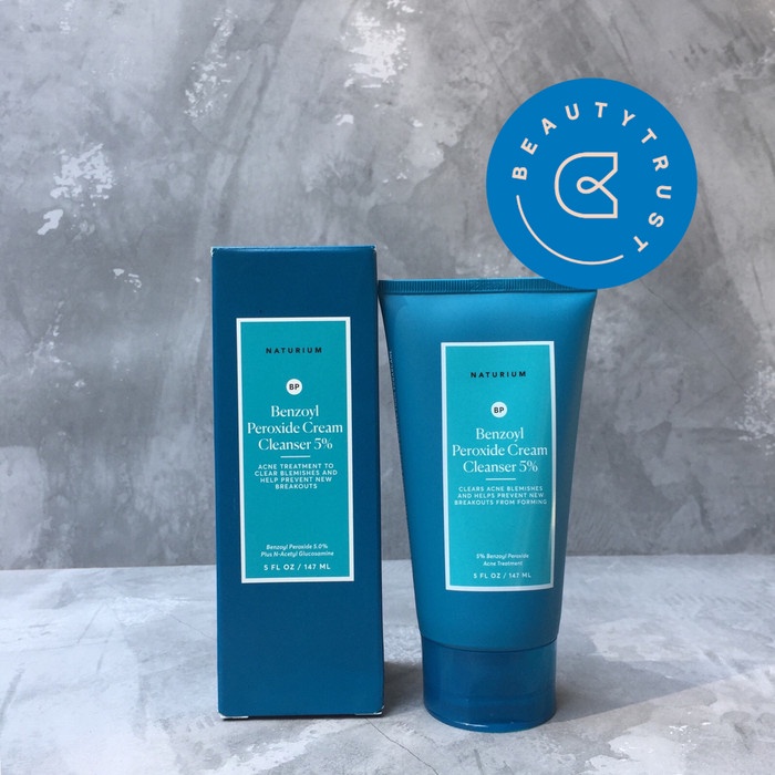 [New Ori] Naturium Benzoyl Peroxide Cream Cleanser 5 Acne Cleanser Berkualitas