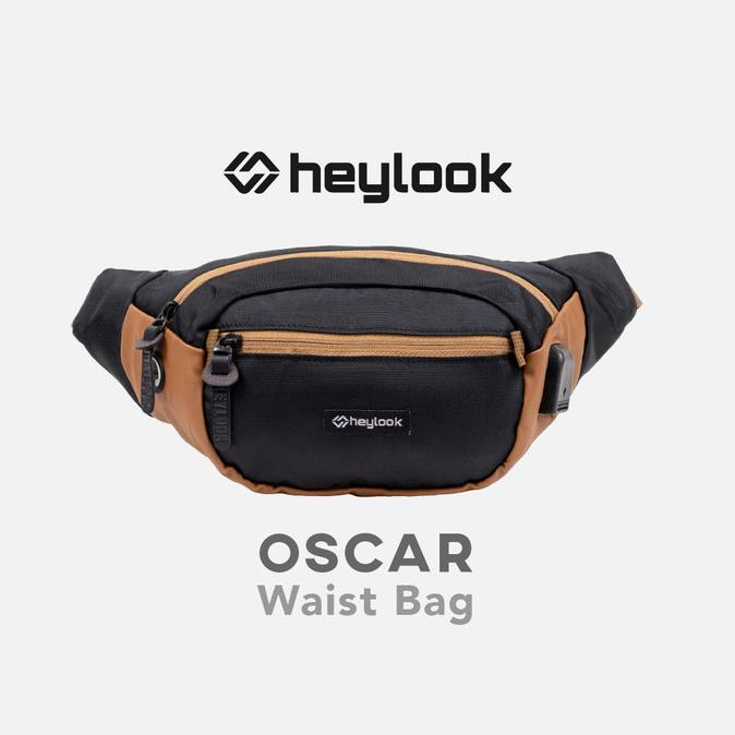 TAS SELEMPANG PRIA WAIST BAG NYLON OSCAR PRIA WAIST BAG DISTRO HEYLOOK