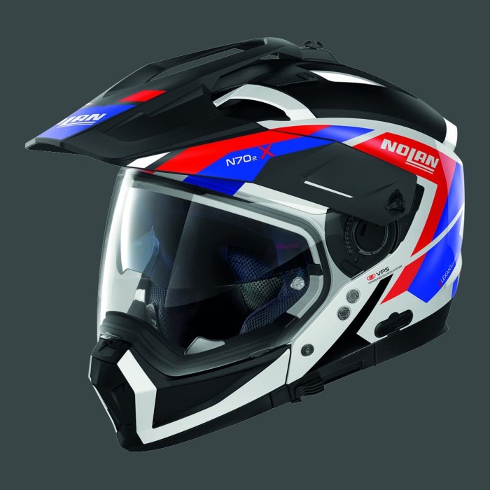 ✨Termurah Nolan N70-2 X Grandes Alpes N-Com Metal White Terbatas