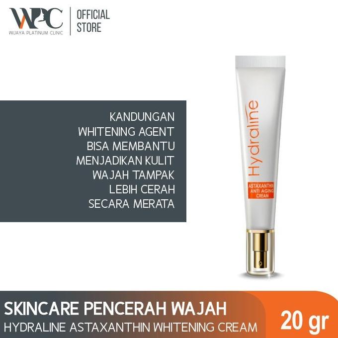 WPC Hydraline Astaxanthin Whitening Cream 20gr|Skincare Pencerah Wajah