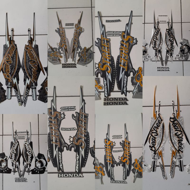 (Bisa COD) Sticker beat street ori striping beat street stiker beat street full set