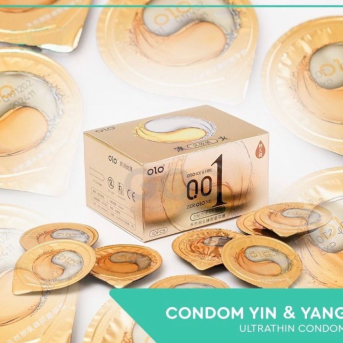 KONDOM OLO SUPER TIPIS YIN YANG 0.01