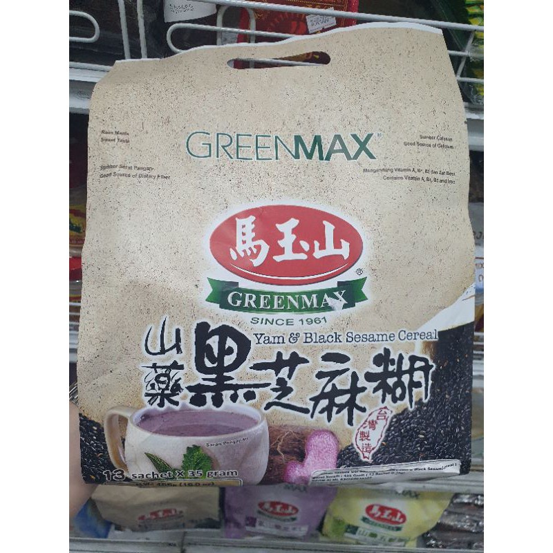 

Greenmax Yam Bla Sesame Cereal 13Sachet