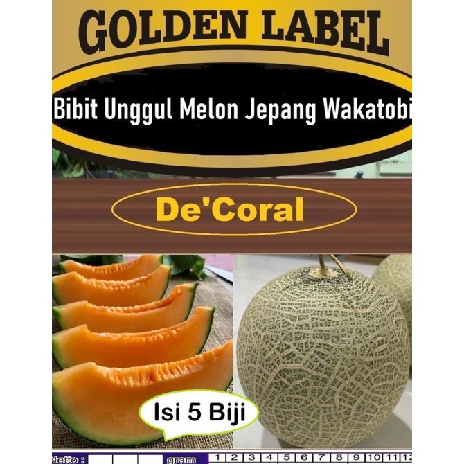 Bibit Unggul Melon Jepang Wakatobi | Biji Benih Melon Wakatobi