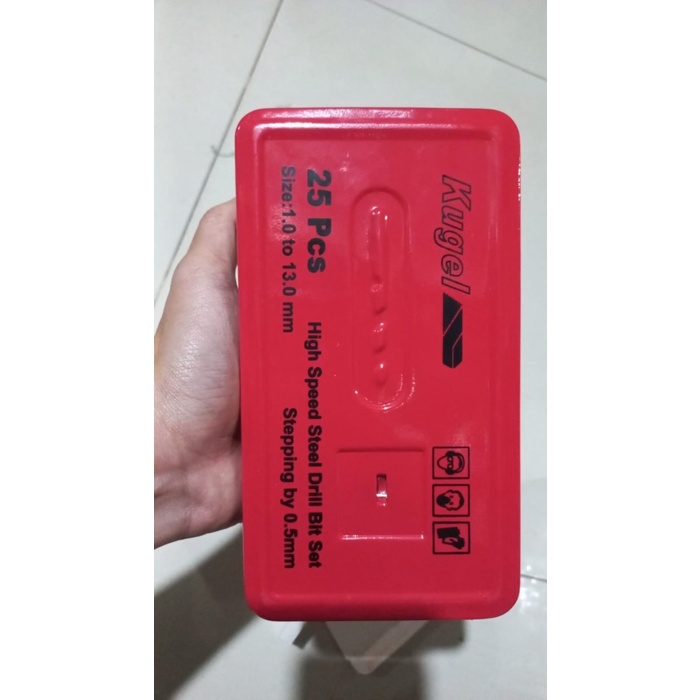 ✅COD Bor Set Hss Kugel 25 Pcs  Drill Set  Mata Bor Set  Paket Mata Bor Diskon