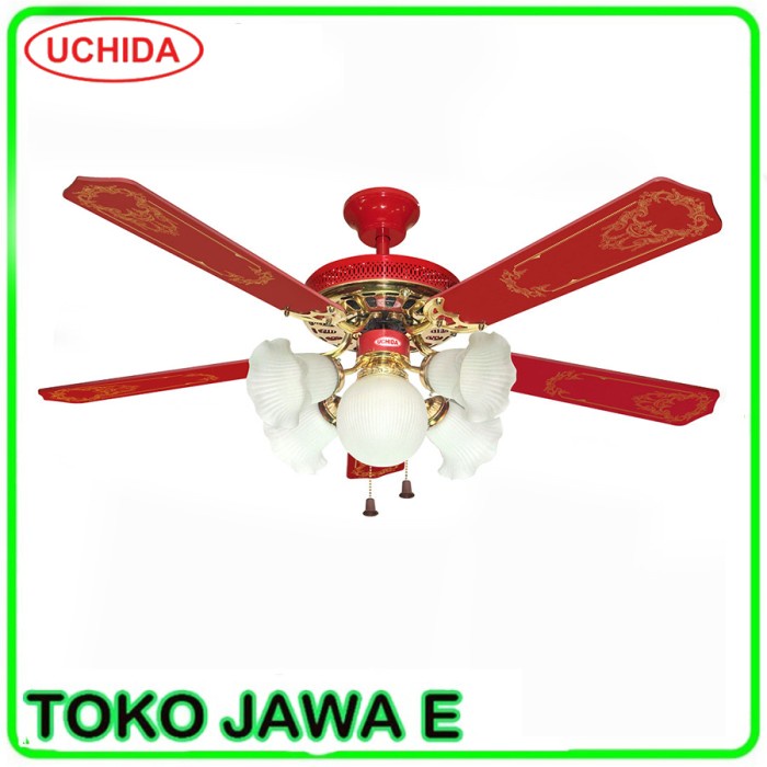 Kipas Angin Plafon Ceiling Fan Uchida Cf-111 Size 52" 132 Cm
